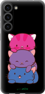 Силиконовый чехол Милые кошки для Samsung Galaxy S23 Plus - 6518u-2905 изображение 