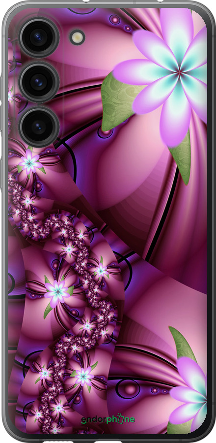 

Силіконовий чохол "Квіткова мозаїка" для Samsung Galaxy S23 Plus, Рожевий
