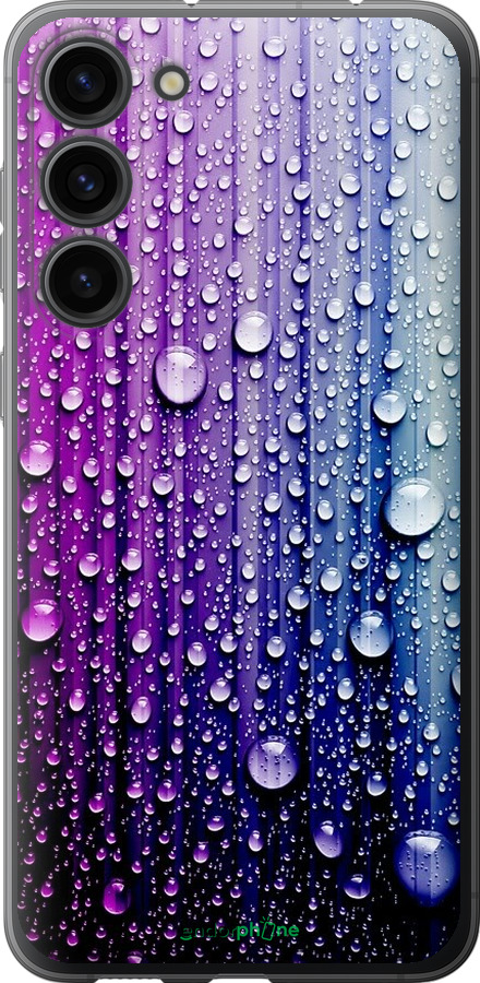

Силіконовий чохол "Краплини води" для Samsung Galaxy S23 Plus, Синій