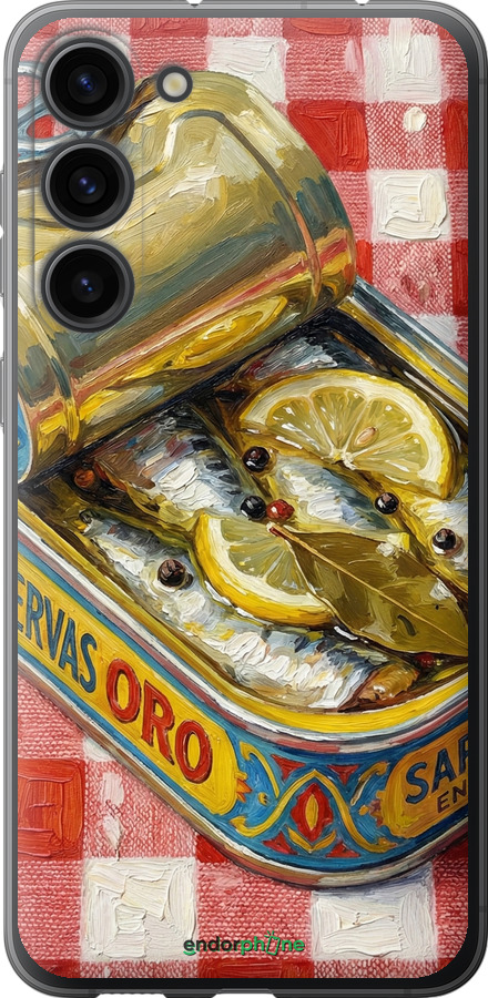 Силіконовий чехол Vintage Sardine Tin Phone для Samsung Galaxy S23 Plus - 6772u-2905 изображение 