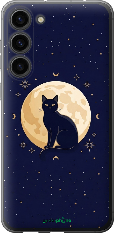 Силіконовий чехол Cute Cat Celestial/Witchy для Samsung Galaxy S23 Plus - 6787u-2905 изображение 