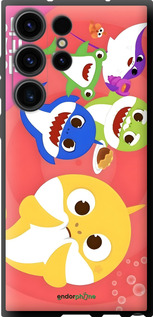 TPU чехол Бейби Шаркс для Samsung Galaxy S23 Ultra - 6305b-2906 изображение 