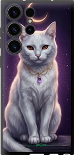 TPU чехол Mystic White Cat Gothic Dark Purple Gold для Samsung Galaxy S23 Ultra - 6805b-2906 изображение 