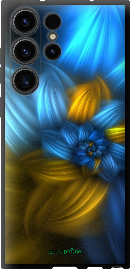 

TPU чорний чохол "Візерунок 46" для Samsung Galaxy S23 Ultra, Синій