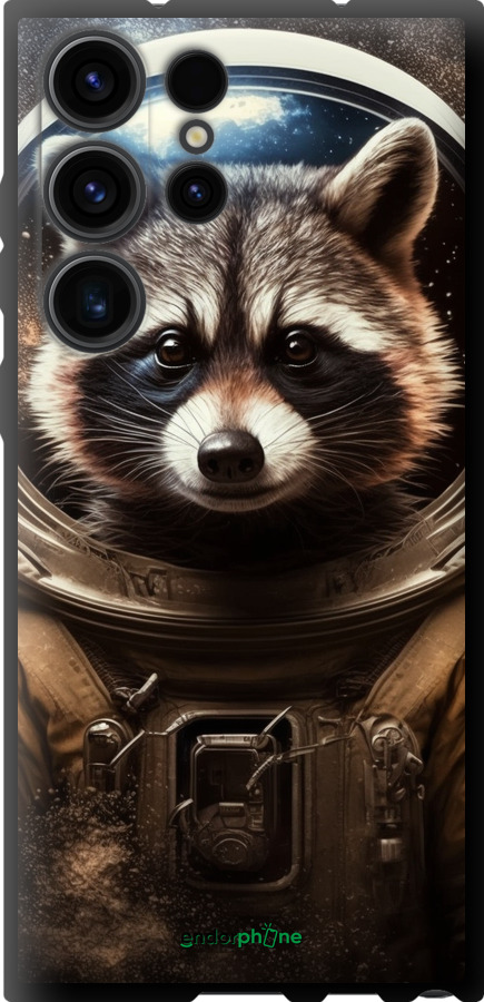 TPU чехол Raccoon austronaut для Samsung Galaxy S23 Ultra - 5581b-2906 изображение 