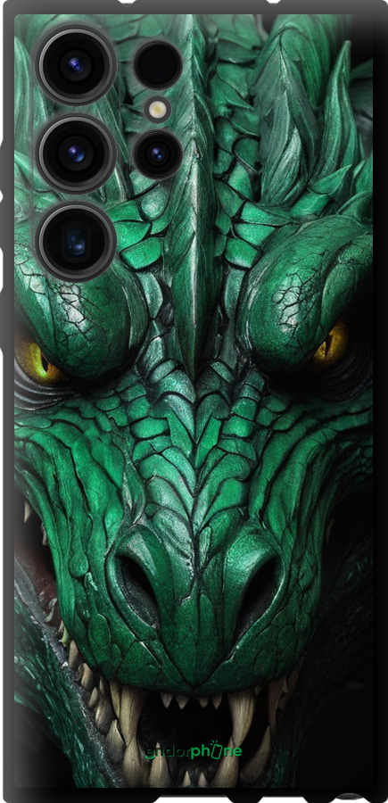 TPU чехол Зелёный дракон v2 для Samsung Galaxy S23 Ultra - 5817b-2906 изображение 
