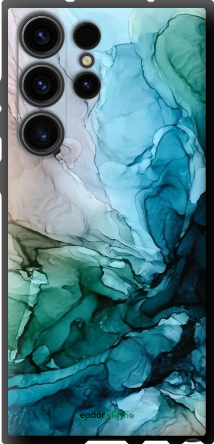 TPU чехол С красочной абстрактной картиной Соленые берега для Samsung Galaxy S23 Ultra - 6405b-2906 изображение 