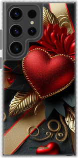Чохол Bumper чехол Сердечки v2 для Samsung Galaxy S23 Ultra - 5832pc-2906 изображение 
