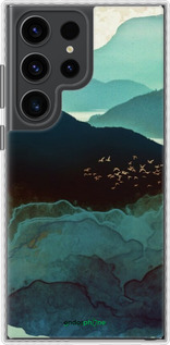 Чохол Bumper чехол Із зображенням гір Індіго для Samsung Galaxy S23 Ultra - 6484pc-2906 изображение 