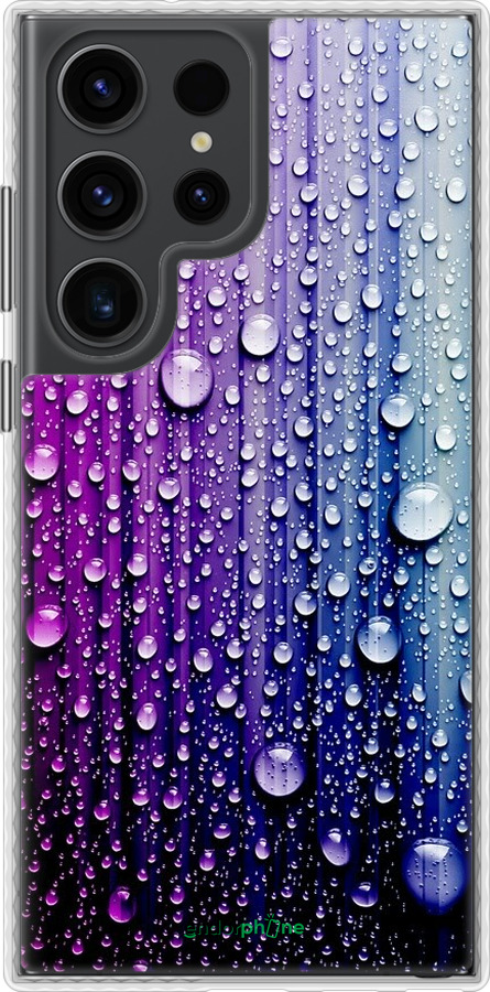 

Чохол Bumper чохол "Краплини води" для Samsung Galaxy S23 Ultra, Синій