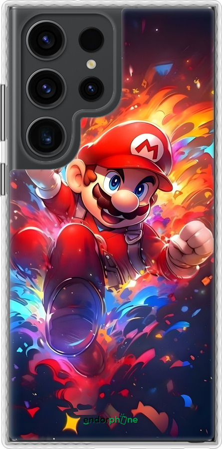 Чехол Bumper чехол Супер Марио для Samsung Galaxy S23 Ultra - 6342pc-2906 изображение 
