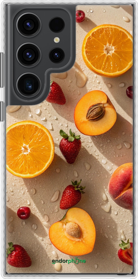 Чехол Bumper чехол Фрукты 3 для Samsung Galaxy S23 Ultra - 6703pc-2906 изображение 