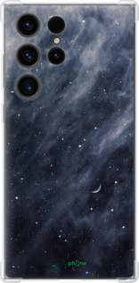 Силикон с усиленными углами чехол Голубые облака, Голубая луна для Samsung Galaxy S23 Ultra - 6398sp-2906 изображение 