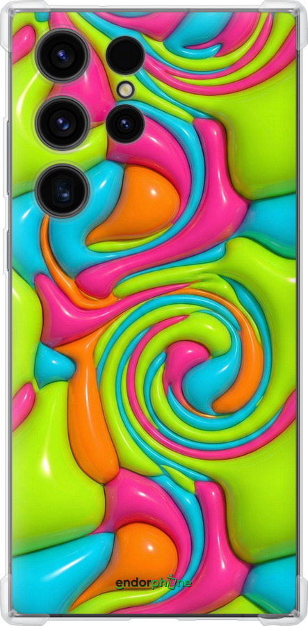 Силикон с усиленными углами чехол Y2K Jelly Dream для Samsung Galaxy S23 Ultra - 6780sp-2906 изображение 