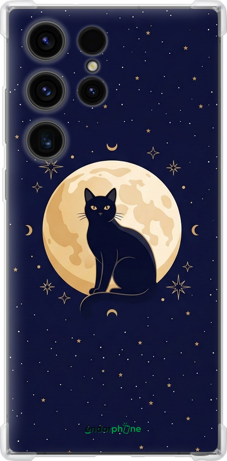 Силіконовий протиударний с посиленими кутами чехол Cute Cat Celestial/Witchy для Samsung Galaxy S23 Ultra - 6787sp-2906 изображение 