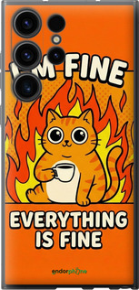 Силиконовый чехол Funny Cat для Samsung Galaxy S23 Ultra - 6786u-2906 изображение 