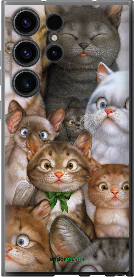 

Силіконовий чохол "Коти" для Samsung Galaxy S23 Ultra