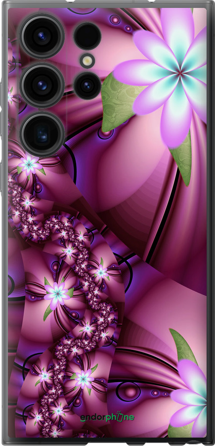 

Силіконовий чохол "Квіткова мозаїка" для Samsung Galaxy S23 Ultra, Рожевий