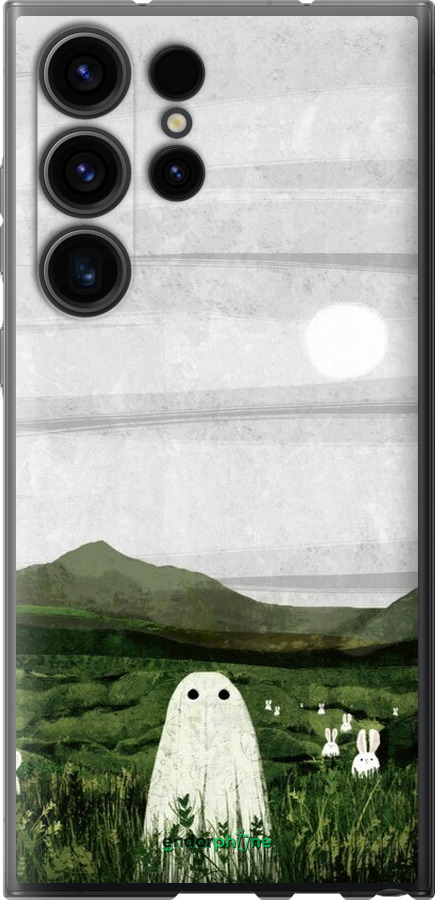 Силиконовый чехол Привидение для Samsung Galaxy S23 Ultra - 6492u-2906 изображение 