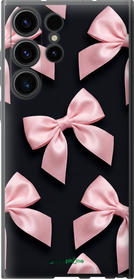 Силиконовый чехол Coquette Ribbons Dark Coquette для Samsung Galaxy S23 Ultra - 6767u-2906 изображение 