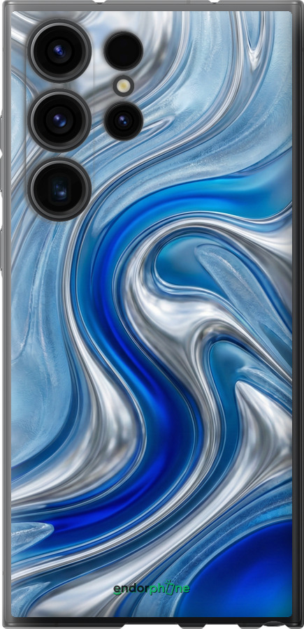 Силиконовый чехол Liquid Chrome для Samsung Galaxy S23 Ultra - 6781u-2906 изображение 