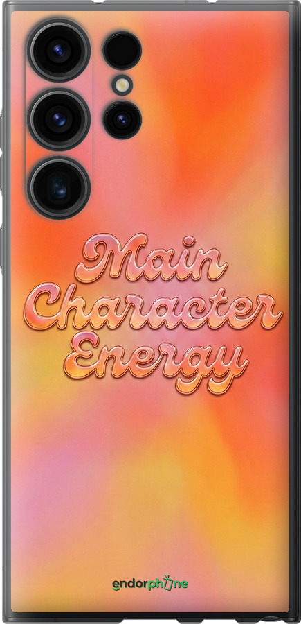 Силиконовый чехол Aura Gradient Main Character Energy Aesthetic Y2K для Samsung Galaxy S23 Ultra - 6783u-2906 изображение 