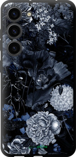 TPU чехол Анотація квітковий малюнок в синіх тонах. для Samsung Galaxy S23 - 6539b-2907 изображение 