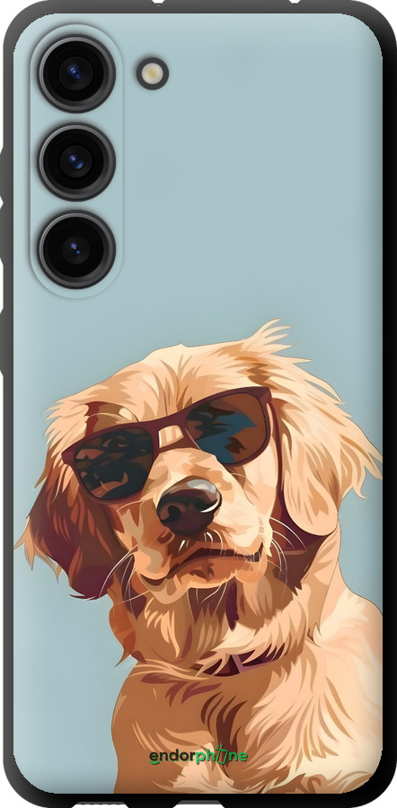 TPU чехол Пес в очках для Samsung Galaxy S23 - 6381b-2907 изображение 