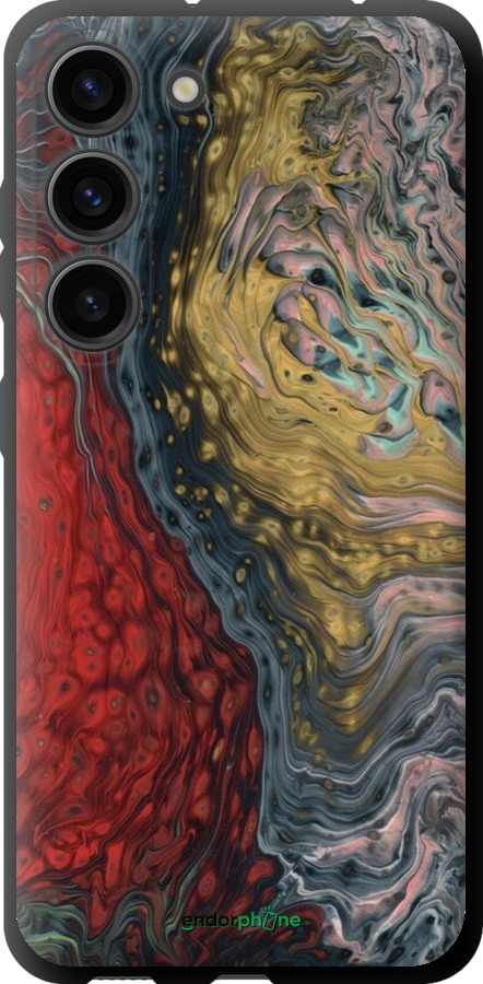 TPU чехол Із зображенням абстрактного живопису для Samsung Galaxy S23 - 6530b-2907 изображение 