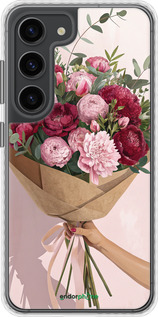 Чохол Bumper чехол Півонії 1 для Samsung Galaxy S23 - 6705pc-2907 изображение 