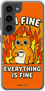 Чехол Bumper чехол Funny Cat для Samsung Galaxy S23 - 6786pc-2907 изображение 