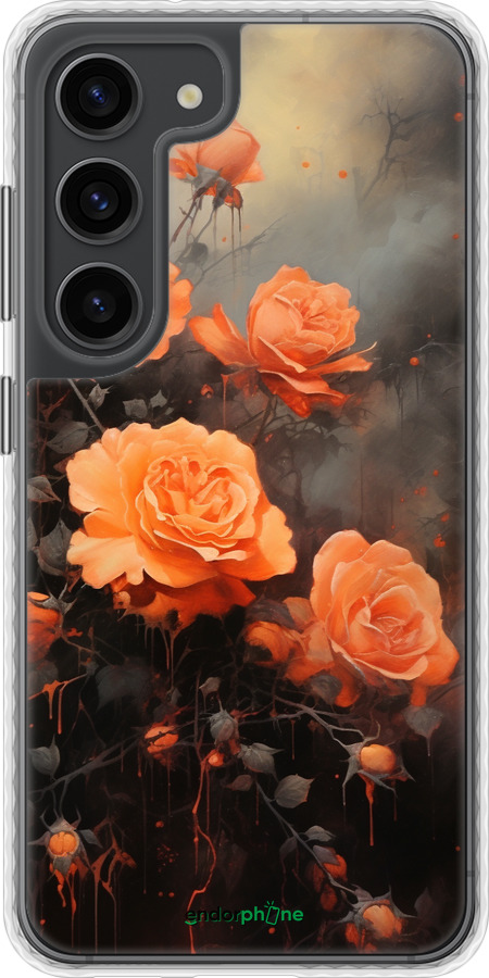 Чехол Bumper чехол Оранжевые розы для Samsung Galaxy S23 - 5944pc-2907 изображение 