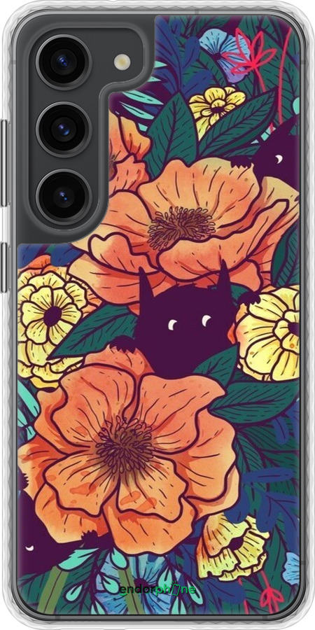 Чехол Bumper чехол С изображением полевых цветов для Samsung Galaxy S23 - 6419pc-2907 изображение 