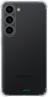 Силіконовий протиударний с посиленими кутами чохол 'Прозорий' для Samsung Galaxy S23 зображення 8