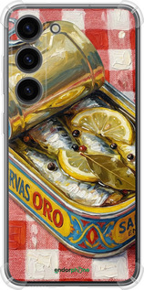 Силіконовий протиударний с посиленими кутами чехол Vintage Sardine Tin Phone для Samsung Galaxy S23 - 6772sp-2907 изображение 