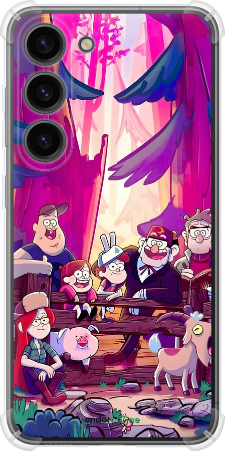 Силикон с усиленными углами чехол Гравити Фолз для Samsung Galaxy S23 - 6365sp-2907 изображение 