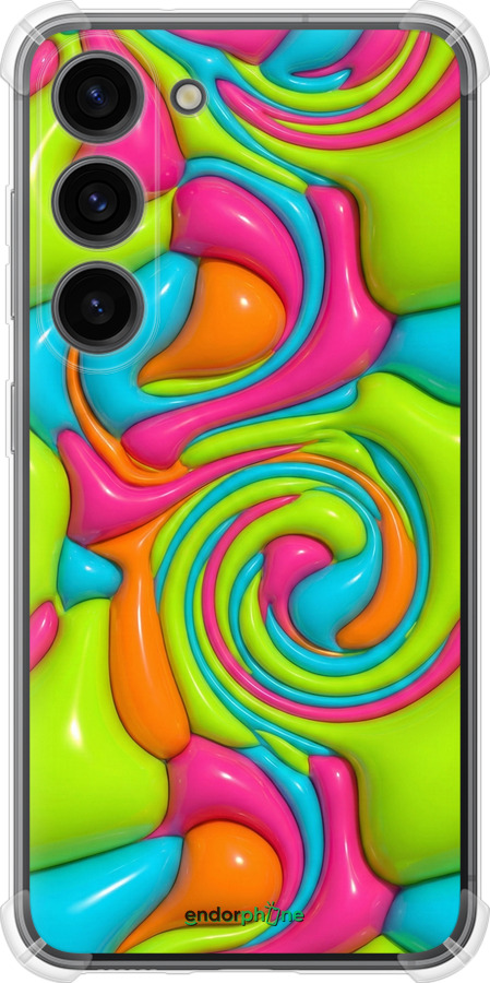 Силикон с усиленными углами чехол Y2K Jelly Dream для Samsung Galaxy S23 - 6780sp-2907 изображение 