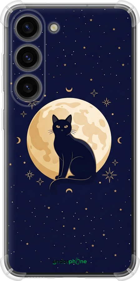 Силикон с усиленными углами чехол Cute Cat Celestial/Witchy для Samsung Galaxy S23 - 6787sp-2907 изображение 