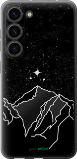 Силиконовый чехол Минималистический горный пейзаж для Samsung Galaxy S23 - 6438u-2907 изображение 