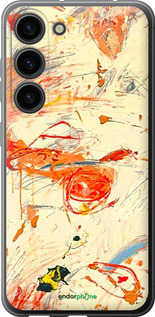 Силіконовий чехол Динамічна картина з хаотичними мазками для Samsung Galaxy S23 - 6540u-2907 изображение 