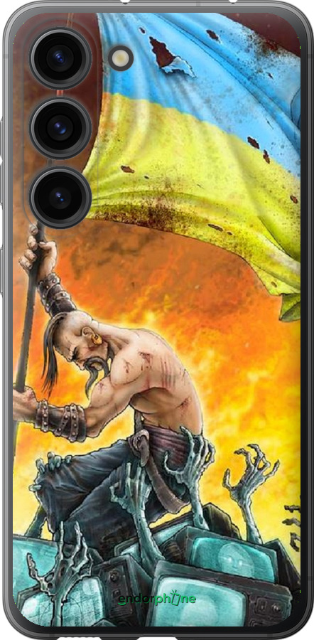 

Силіконовий чохол "Сильна Україна" для Samsung Galaxy S23, Синій
