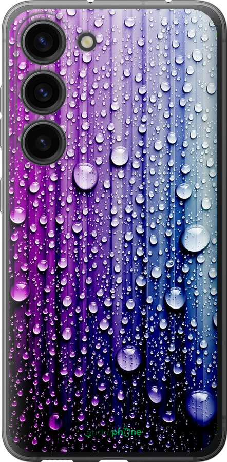 

Силіконовий чохол "Краплини води" для Samsung Galaxy S23, Синій