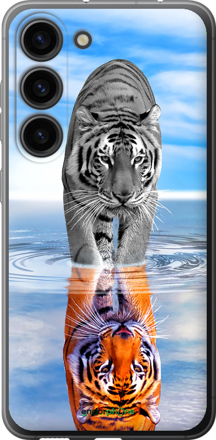 Силіконовий чехол Тигр для Samsung Galaxy S23 - 6016u-2907 изображение 