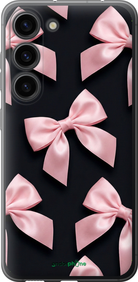 Силиконовый чехол Coquette Ribbons Dark Coquette для Samsung Galaxy S23 - 6767u-2907 изображение 