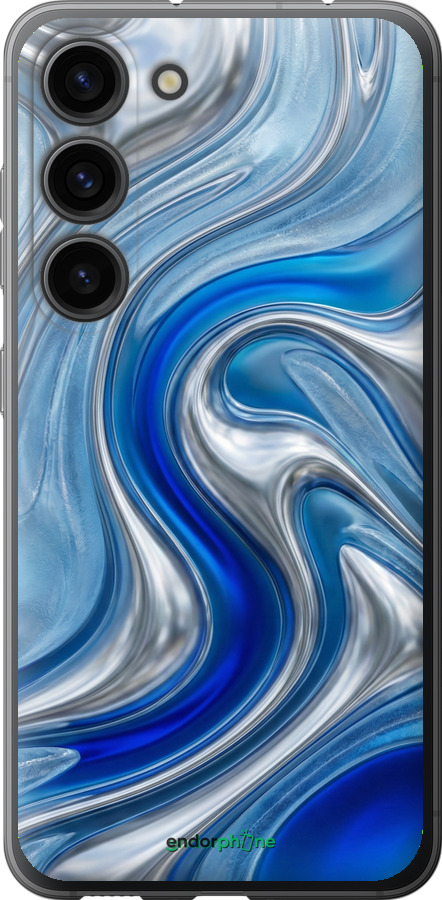 Силиконовый чехол Liquid Chrome для Samsung Galaxy S23 - 6781u-2907 изображение 
