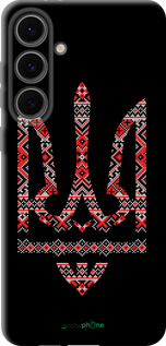 TPU чехол Герб - вышиванка на черном фоне для Samsung Galaxy S24 FE - 1196b-3772 изображение 