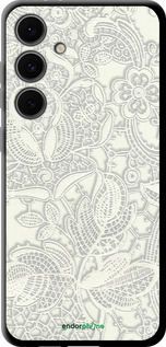 TPU чехол Белое кружево для Samsung Galaxy S24 FE - 4383b-3772 изображение 
