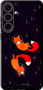 TPU чехол Лисички в космосе для Samsung Galaxy S24 FE - 4519b-3772 изображение 
