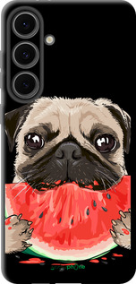 TPU чехол Мопс и арбуз для Samsung Galaxy S24 FE - 4665b-3772 изображение 