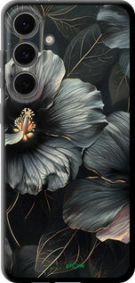 TPU чехол Чорні квіти для Samsung Galaxy S24 FE - 6031b-3772 изображение 